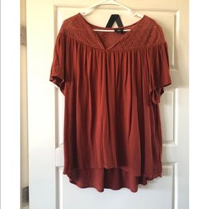 Rust flowy top